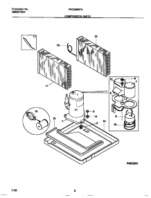 05 - Compressor Parts parts for Frigidaire Air Conditioner FAC056W7A5 from AppliancePartsPros.com