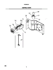 03 - Control Parts parts for Frigidaire Air Conditioner FAC054J7A1 from AppliancePartsPros.com