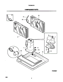 05 - Compressor Parts parts for Frigidaire Air Conditioner FAC054J7A1 from AppliancePartsPros.com