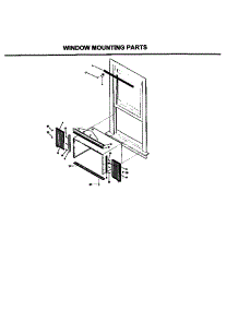06 - Window Mounting Parts parts for Frigidaire Air Conditioner FAC054J7A1 from AppliancePartsPros.com