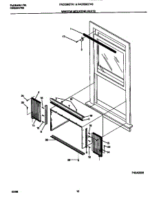 06 - Window Mounting Parts parts for Frigidaire Air Conditioner FAC056G7A1 from AppliancePartsPros.com