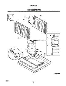 05 - Compressor Parts parts for Frigidaire Air Conditioner FAC064J7A5 from AppliancePartsPros.com