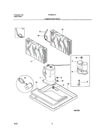 09 - Compressor Parts parts for Frigidaire Air Conditioner FAC064L7A1 from AppliancePartsPros.com