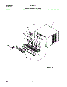 03 - Cabinet Front And Wrapper parts for Frigidaire Air Conditioner FAC065L7A2 from AppliancePartsPros.com