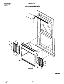 06 - Window  Mounting  Parts parts for Frigidaire Air Conditioner FAC082G7A2 from AppliancePartsPros.com