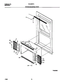 06 - Window Mounting Parts parts for Frigidaire Air Conditioner FAC083W7A3 from AppliancePartsPros.com