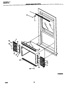 06 - Window  Mounting  Parts parts for Frigidaire Air Conditioner FAC083W7A1C from AppliancePartsPros.com