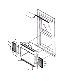 06 - Window Mounting Parts parts for Frigidaire Air Conditioner FAC083W7A5 from AppliancePartsPros.com