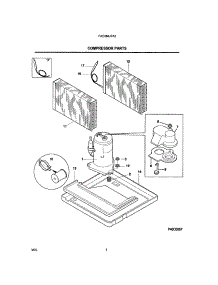 09 - Compressor Parts parts for Frigidaire Air Conditioner FAC084J7A2 from AppliancePartsPros.com