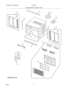 03 - Recommended Spare Parts parts for Frigidaire Air Conditioner FAC102P1A13 from AppliancePartsPros.com