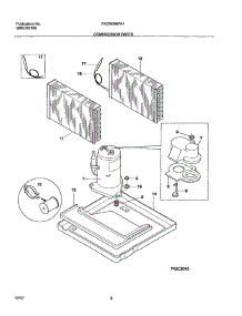 09 - Compressor Parts parts for Frigidaire Air Conditioner FAC085M7A1 from AppliancePartsPros.com