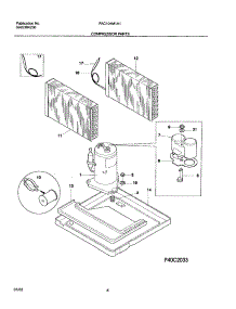 09 - Compressor Parts parts for Frigidaire Air Conditioner FAC104M1A1 from AppliancePartsPros.com