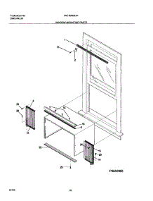 11 - Window Mounting Parts parts for Frigidaire Air Conditioner FAC104M1A1 from AppliancePartsPros.com