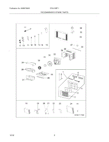 03 - Recommended Spare Parts parts for Frigidaire Air Conditioner CRA102BT11 from AppliancePartsPros.com