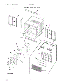 03 - Cabinet / Front / Controls parts for Frigidaire Air Conditioner FAA052N7A1 from AppliancePartsPros.com