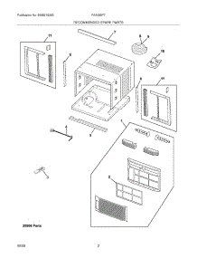 03 - Recommended Spare Parts parts for Frigidaire Air Conditioner FAA055P7A13 from AppliancePartsPros.com