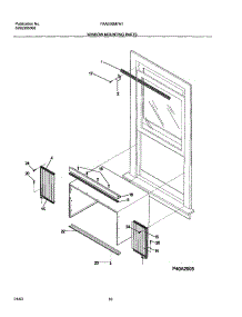 11 - Window Mounting Parts parts for Frigidaire Air Conditioner FAA056M7A1 from AppliancePartsPros.com