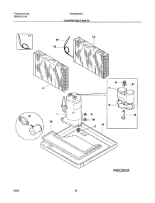 09 - Compressor Parts parts for Frigidaire Air Conditioner FAC054K7A6 from AppliancePartsPros.com