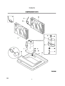 09 - Compressor Parts parts for Frigidaire Air Conditioner FAC065J7A3 from AppliancePartsPros.com