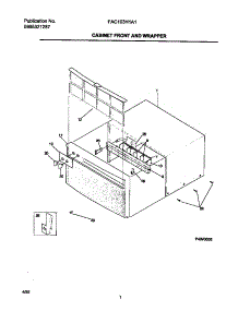 02 - Cabinet Front / Wrapper parts for Frigidaire Air Conditioner FAC103H1A1 from AppliancePartsPros.com