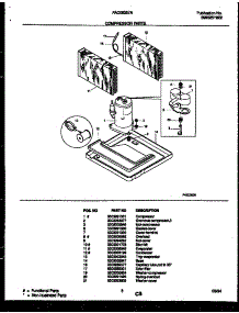 05 - Compressor Parts parts for Frigidaire Air Conditioner FAC053T7A1 from AppliancePartsPros.com