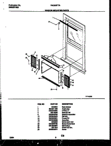 06 - Window Mounting Parts parts for Frigidaire Air Conditioner FAC053T7A1 from AppliancePartsPros.com