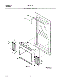 11 - Window Mounting Parts parts for Frigidaire Air Conditioner FAC105L1A1 from AppliancePartsPros.com