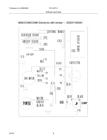 06 - Wiring Diagram parts for Frigidaire Air Conditioner FAC105T1A5 from AppliancePartsPros.com