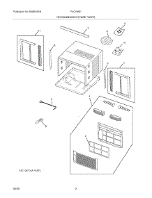 03 - Recommended Spare Parts parts for Frigidaire Air Conditioner FAC109S1AB from AppliancePartsPros.com