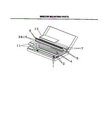 06 - Mounting Parts parts for Frigidaire Air Conditioner FAH096J2T1 from AppliancePartsPros.com