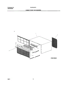 03 - Cabinet Front And Wrapper parts for Frigidaire Air Conditioner FAH10EJ2T2 from AppliancePartsPros.com
