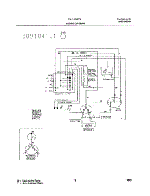 12 - Wiring Diagram parts for Frigidaire Air Conditioner FAH10EJ2T2 from AppliancePartsPros.com