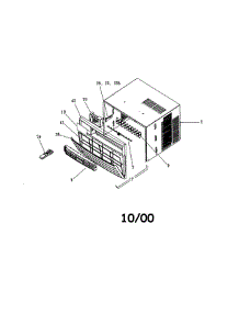 Front And Wrapper parts for Frigidaire Air Conditioner FAC054J7A2 from AppliancePartsPros.com