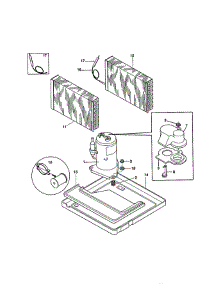 Compressor parts for Frigidaire Air Conditioner FAC054J7A2 from AppliancePartsPros.com