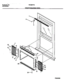 06 - Window Mounting parts for Frigidaire Air Conditioner FAC053T7A5 from AppliancePartsPros.com