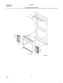 11 - Window Mounting parts for Frigidaire Air Conditioner FAC055K7A1 from AppliancePartsPros.com