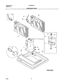 09 - Compressor Parts parts for Frigidaire Air Conditioner FAC055K7A4 from AppliancePartsPros.com