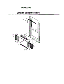 06 - Window Mounting Parts parts for Frigidaire Air Conditioner FAC082J7A6 from AppliancePartsPros.com