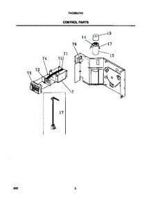 03 - Control Parts parts for Frigidaire Air Conditioner FAC085J7A2 from AppliancePartsPros.com