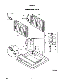 05 - Compressor Parts parts for Frigidaire Air Conditioner FAC085J7A2 from AppliancePartsPros.com