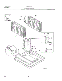 09 - Compressor Parts parts for Frigidaire Air Conditioner FAC082M7A1 from AppliancePartsPros.com