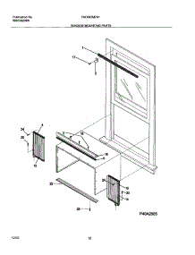11 - Window Mounting Parts parts for Frigidaire Air Conditioner FAC082M7A1 from AppliancePartsPros.com