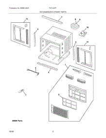 03 - Recommended Spare Parts parts for Frigidaire Air Conditioner FAC124P1A15 from AppliancePartsPros.com