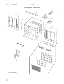 03 - Recommended Spare Parts parts for Frigidaire Air Conditioner FAC122P1AA from AppliancePartsPros.com