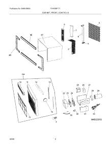 03 - Cabinet / Front / Controls parts for Frigidaire Air Conditioner FAH085P1T1 from AppliancePartsPros.com