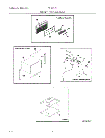 03 - Cabinet / Front / Controls parts for Frigidaire Air Conditioner FAH086N1T1 from AppliancePartsPros.com