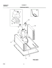 09 - Compressor Parts parts for Frigidaire Air Conditioner FAH086M1T1 from AppliancePartsPros.com