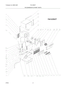 03 - Recommended Spare Parts parts for Frigidaire Air Conditioner FAH105N2T from AppliancePartsPros.com