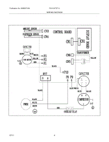 04 - Wiring Diagram parts for Frigidaire Air Conditioner FAH106T2T10 from AppliancePartsPros.com