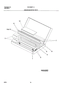 11 - Window Mounting Parts parts for Frigidaire Air Conditioner FAH126M2T2 from AppliancePartsPros.com